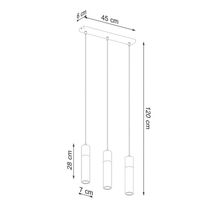 Ripplamp Zane 3 Hall GU10 - BrighteNova