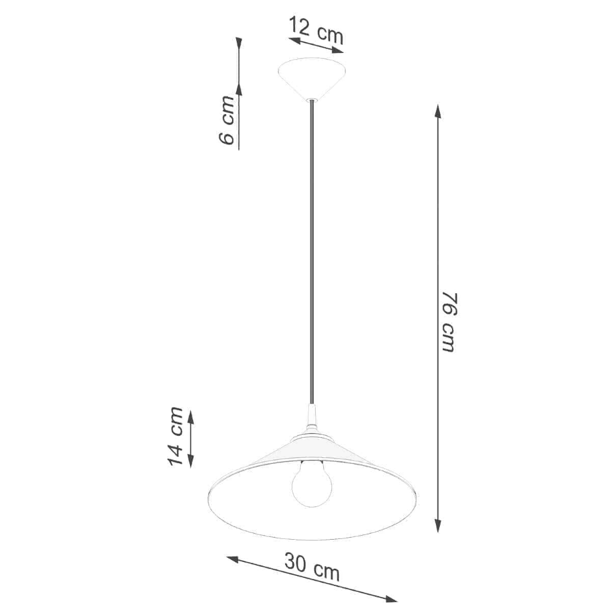 Ripplamp Zuma Valge E27 - BrighteNova