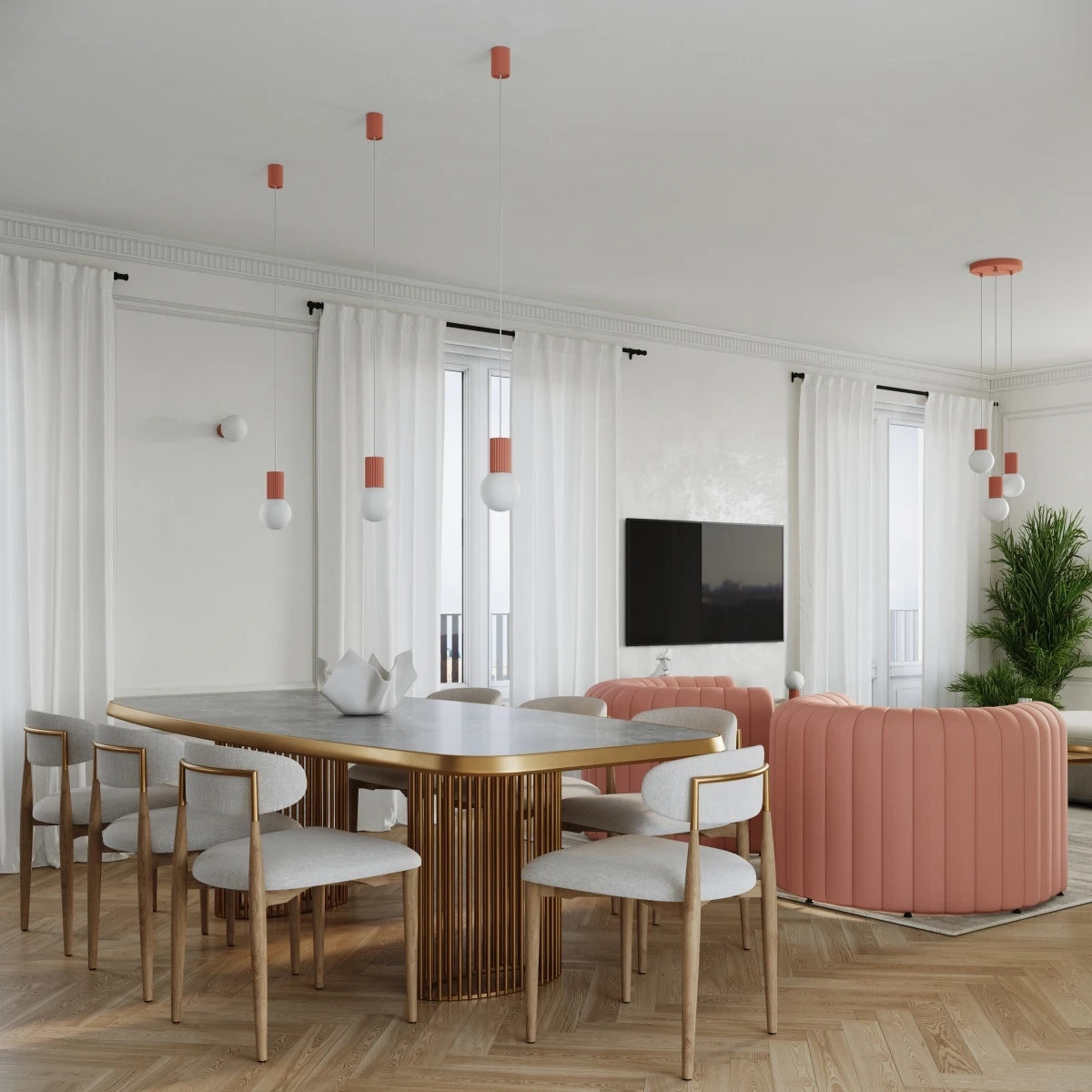 Laualamp Halo Lülitiga Virsik G9