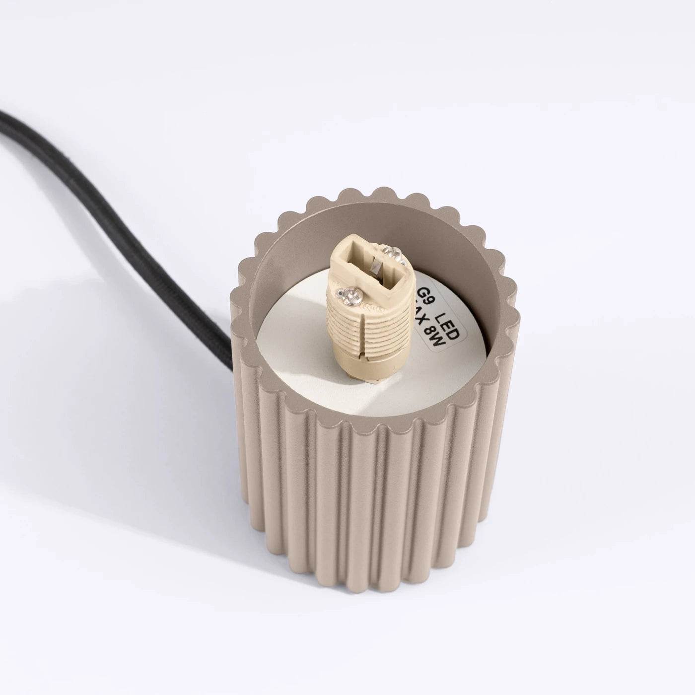 Laualamp Halo Lülitiga Taupe G9 - BrighteNova