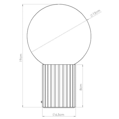 Laualamp Halo Lülitiga Taupe G9 - BrighteNova