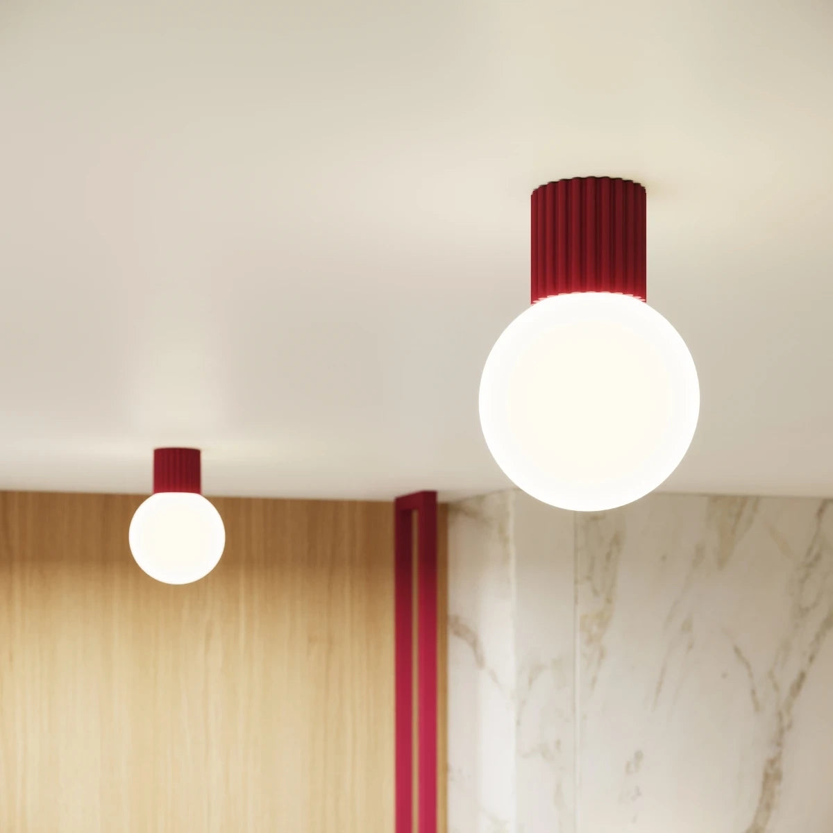 Seinalamp Halo IP44 Burgundia G9