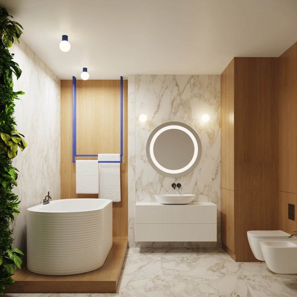 Seinalamp Halo IP44 Ultramariin G9 - BrighteNova