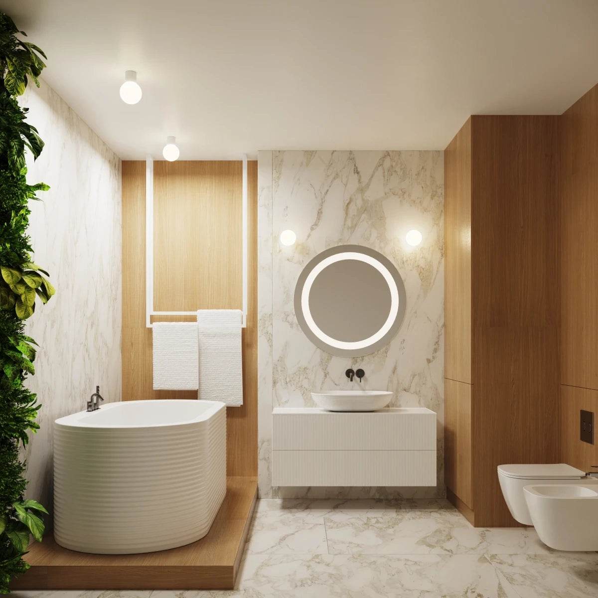 Seinalamp Halo IP44 Valge G9 - BrighteNova