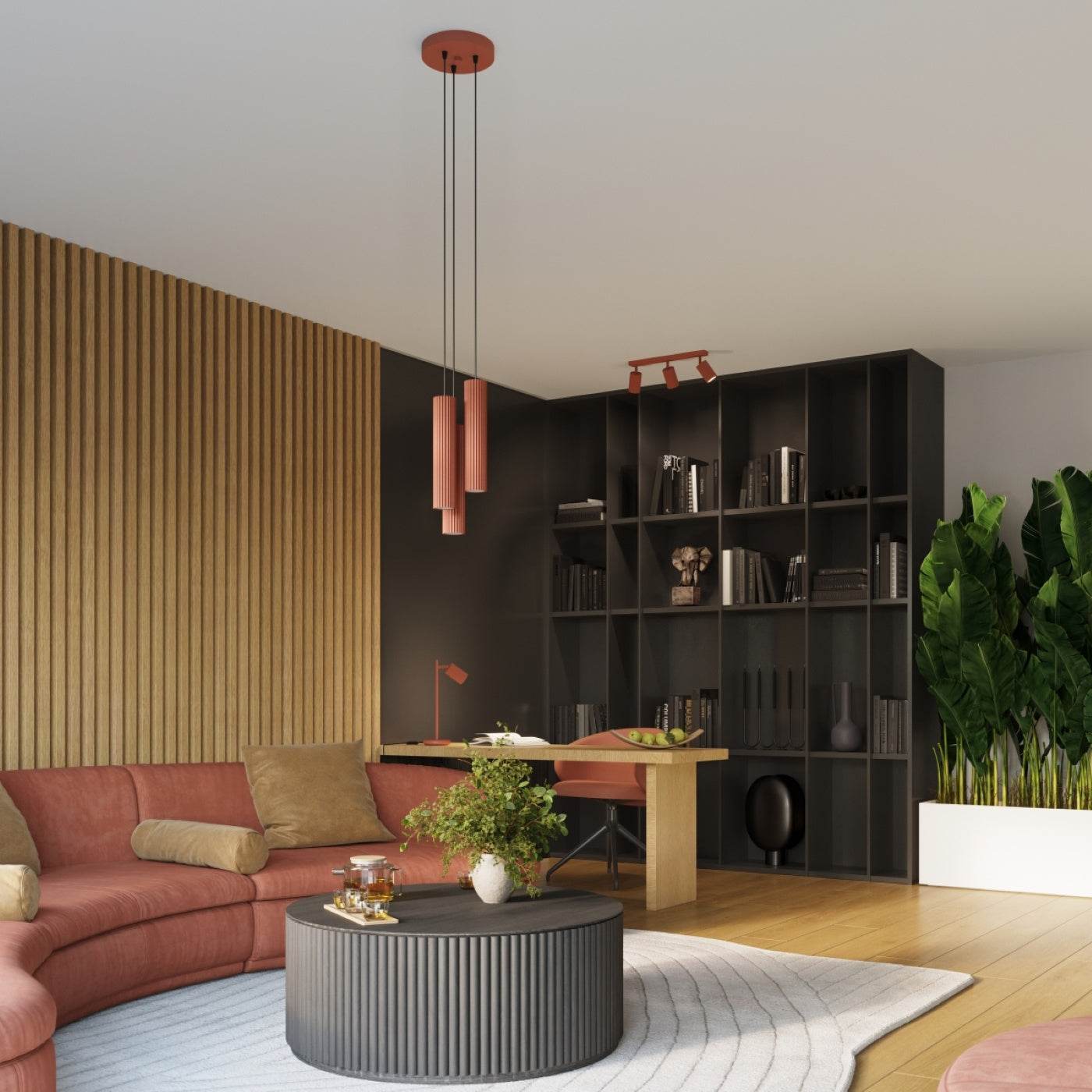 Seinalamp Karbon 10 Punane Ooker GU10 - BrighteNova