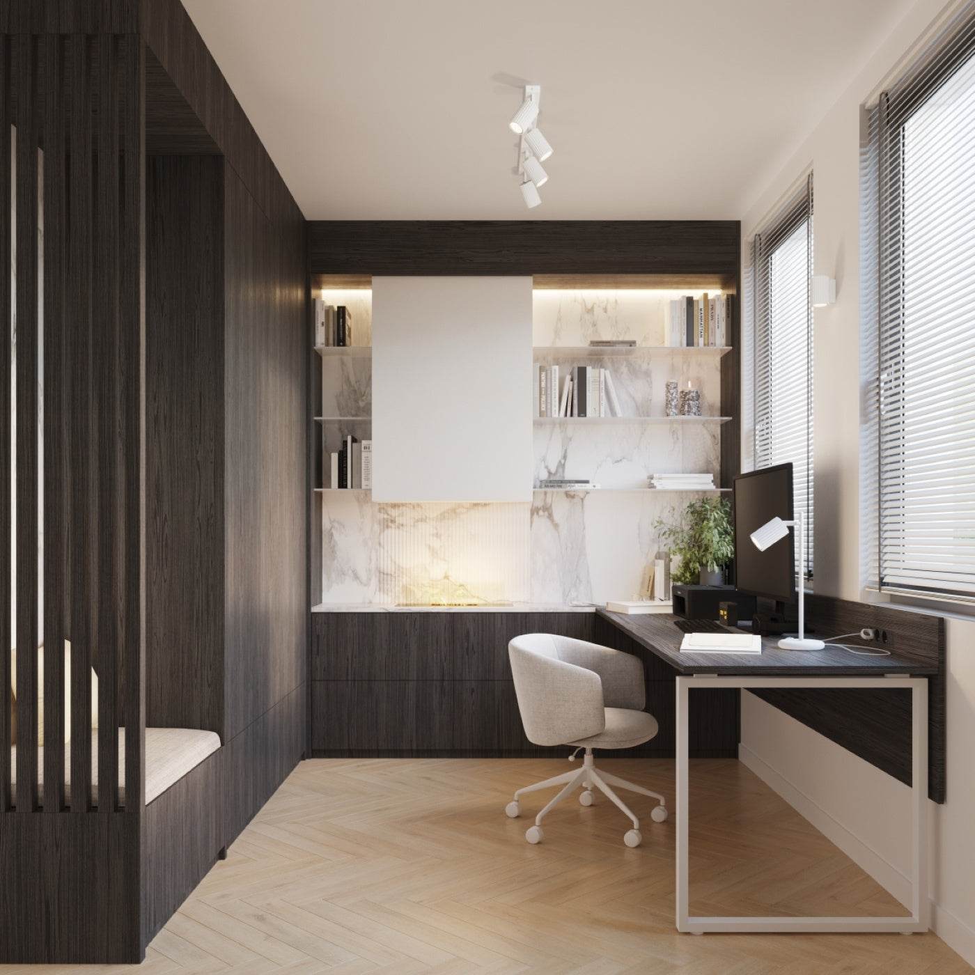 Seinalamp Karbon 10 Valge GU10 - BrighteNova
