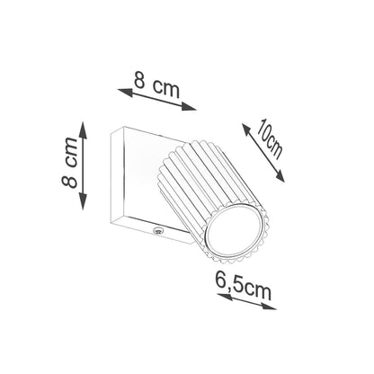 Seinalamp Karbon Punane Ooker GU10 - BrighteNova