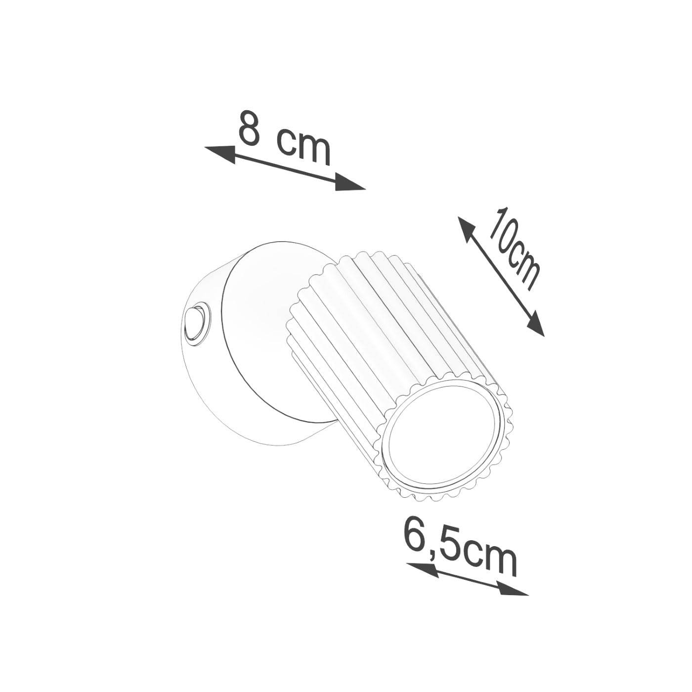 Seinalamp Karbon Punane Ooker Lülitiga GU10 - BrighteNova