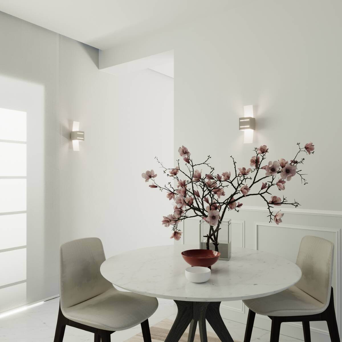 Seinalamp Loreto Valge G9 - BrighteNova