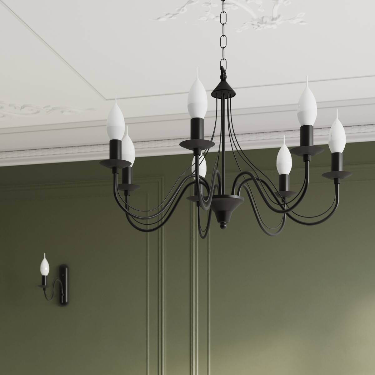 Seinalamp Minerwa Must E14 - BrighteNova