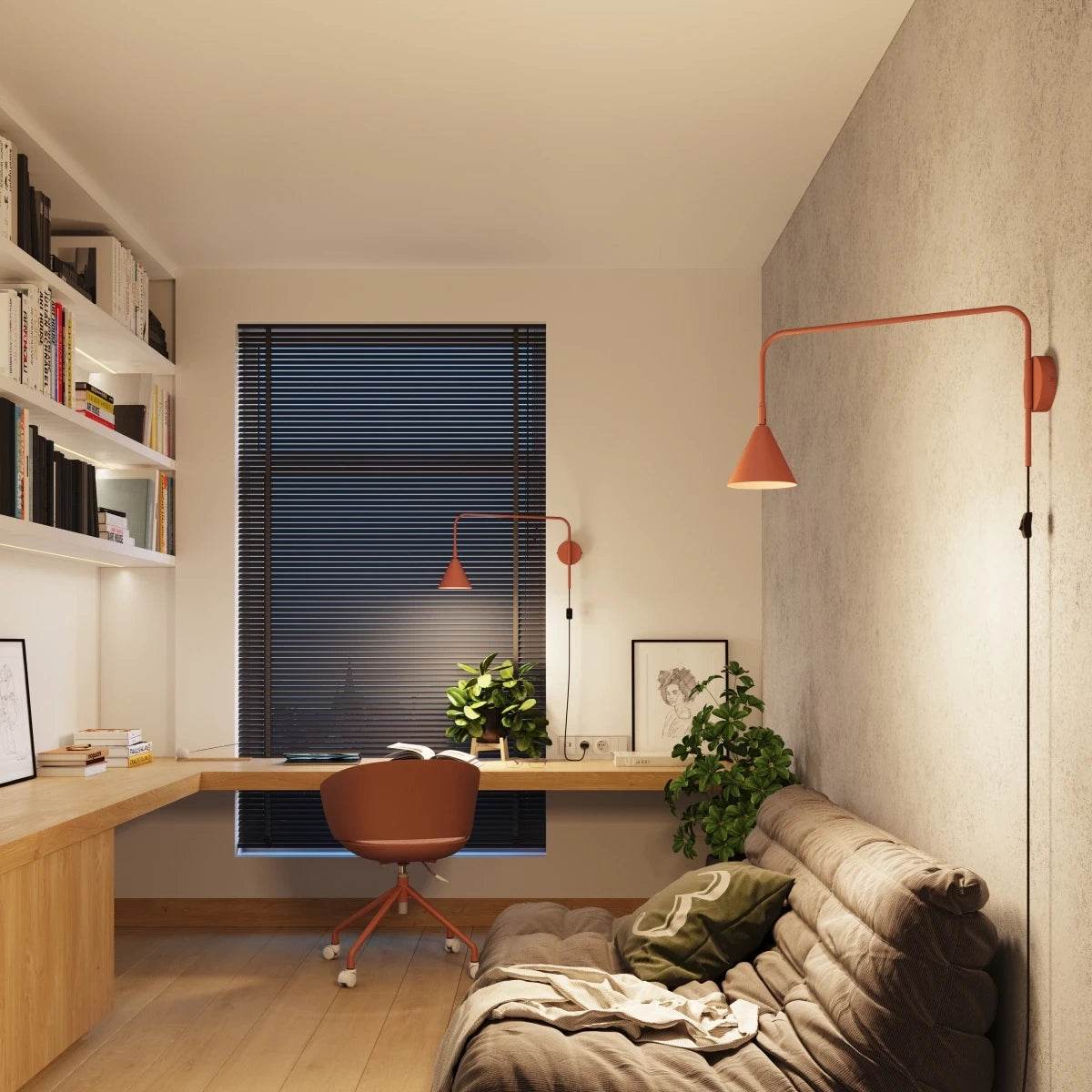 Seinalamp Nox Punane Ooker E14 - BrighteNova