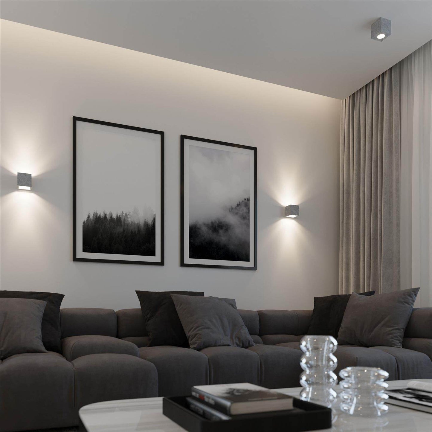 Seinalamp Quad Betoon G9 - BrighteNova