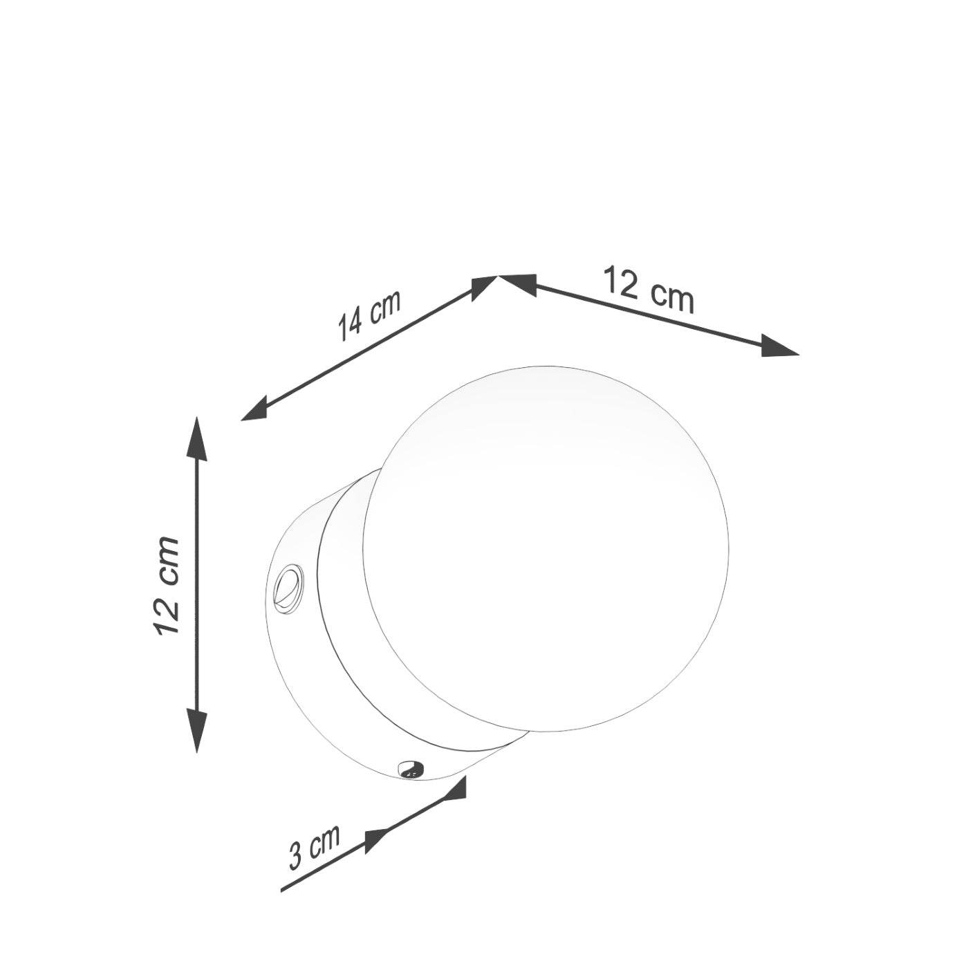 Seinalamp Yoli 1 Lülitiga Valge G9 - BrighteNova
