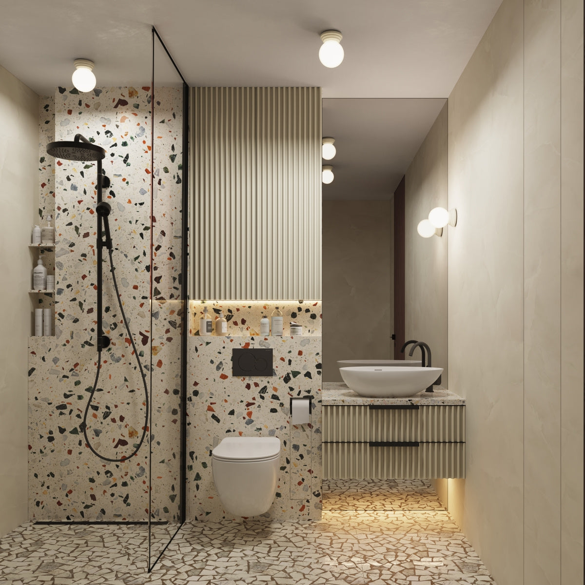 Seinalamp Zori IP44 Beež G9