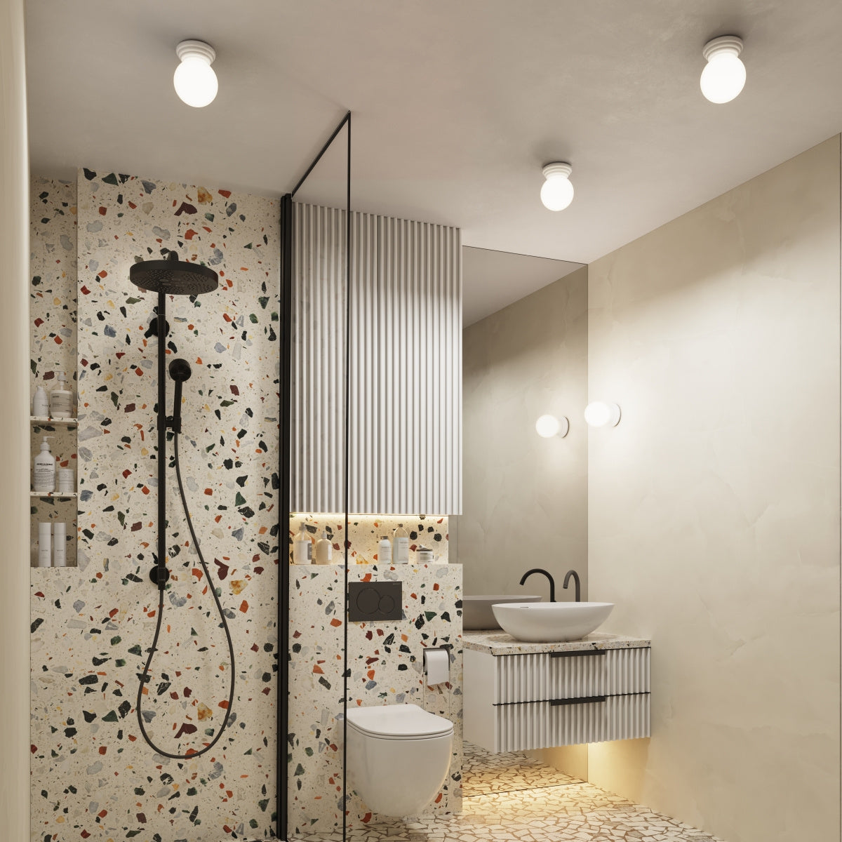 Seinalamp Zori IP44 Valge G9