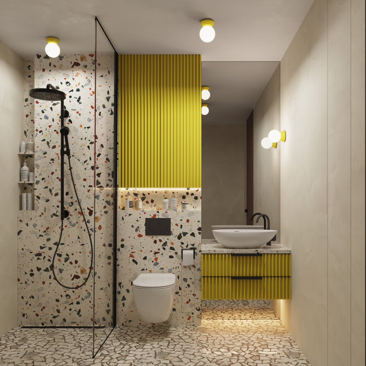 Seinalamp Zori IP44 Kollane G9