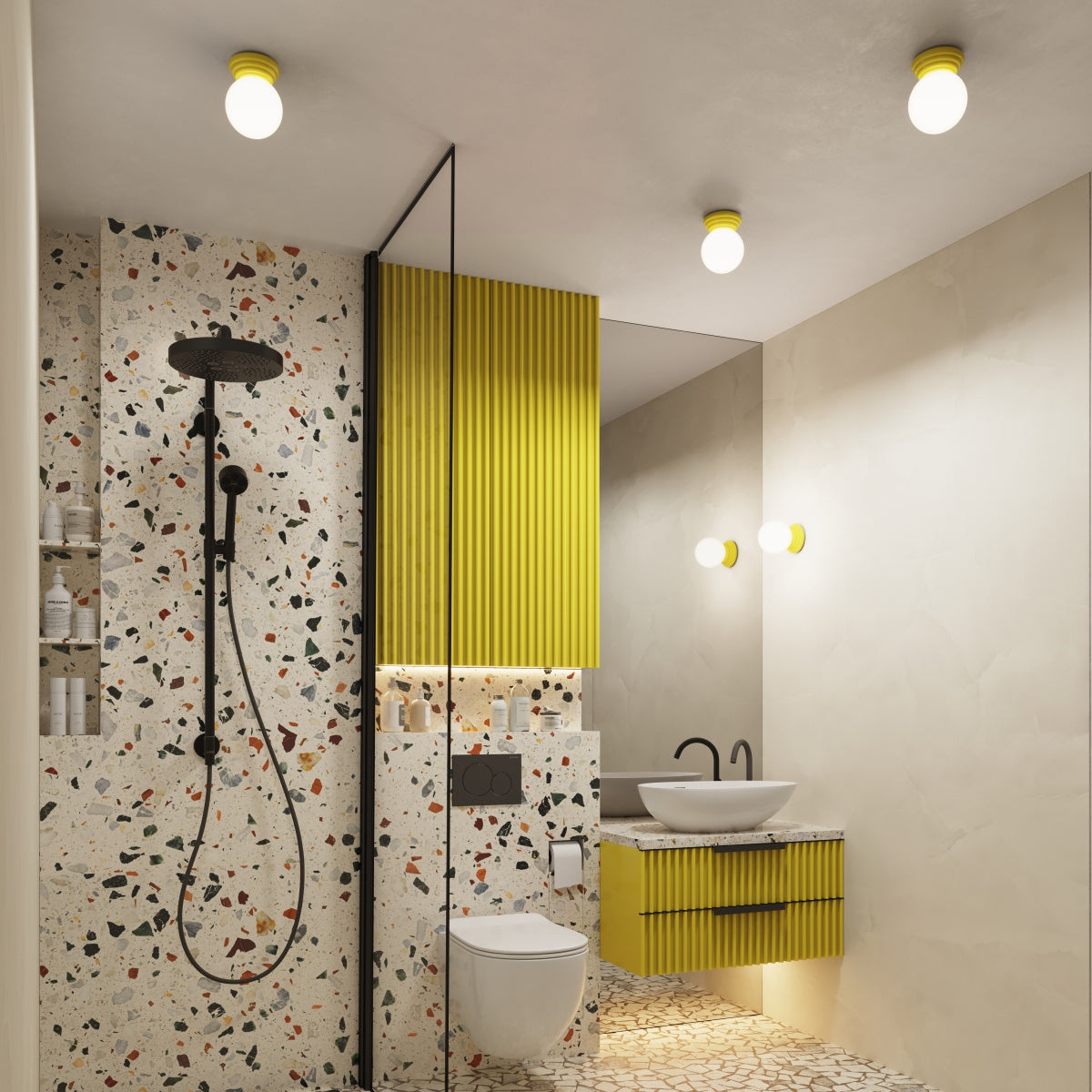 Seinalamp Zori IP44 Kollane G9