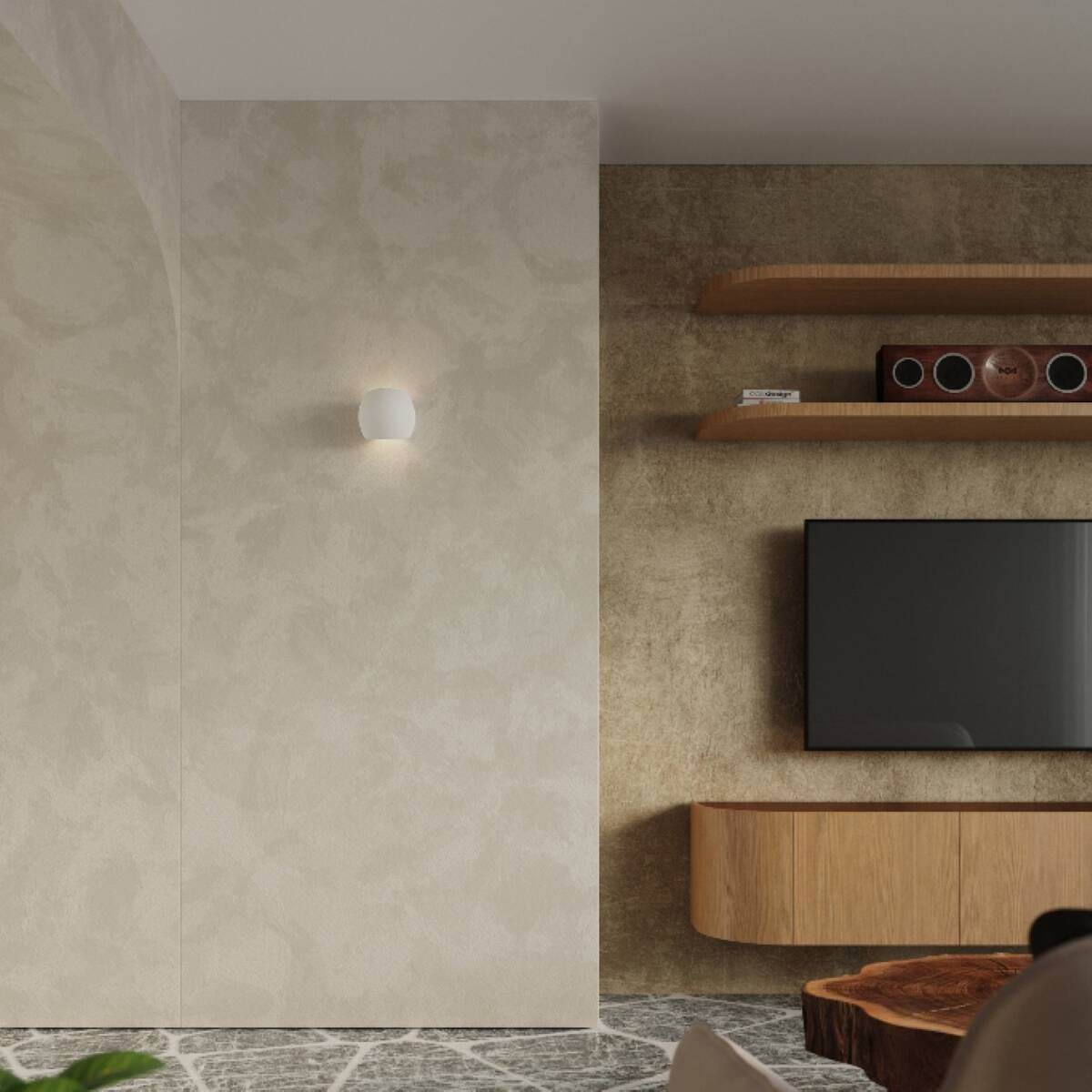 Seinalamp Globe Keraamiline Valge E27 - BrighteNova