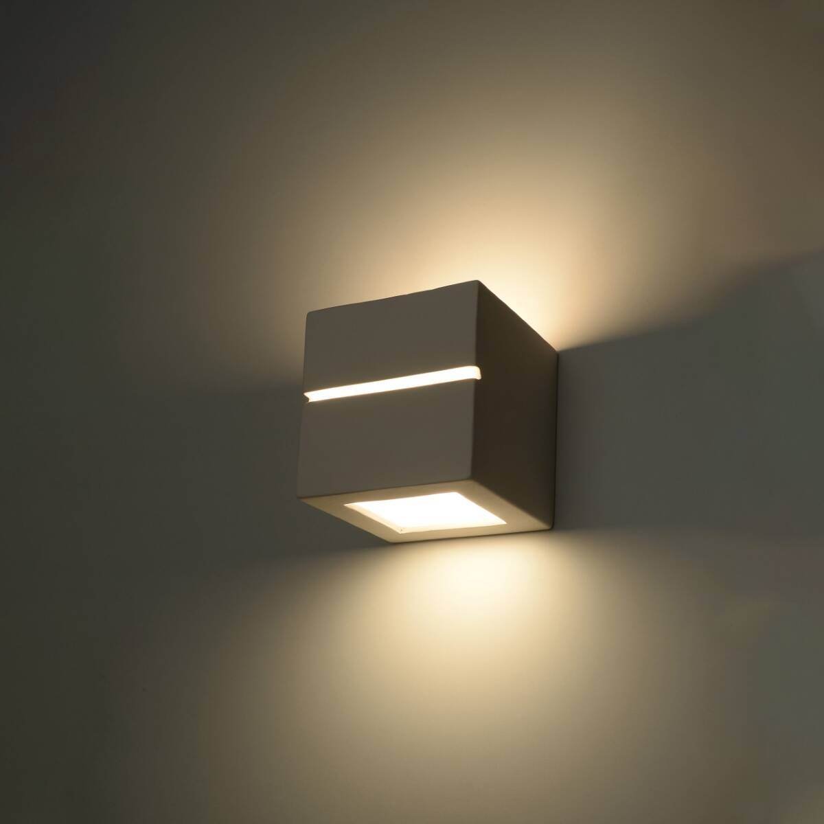 Seinalamp Leo Line Keraamiline Valge E27 - BrighteNova