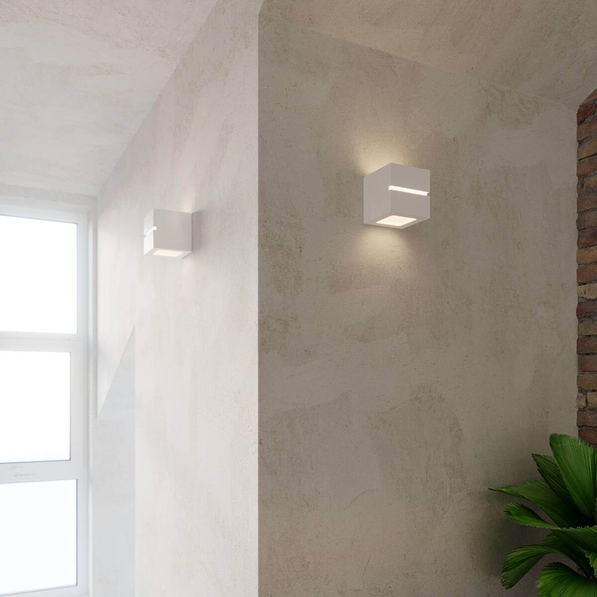 Seinalamp Leo Line Keraamiline Valge E27 - BrighteNova