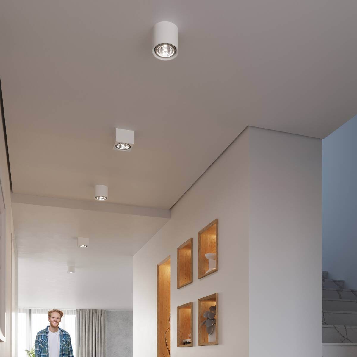 Laelamp Seida Keraamiline Valge GU10 - BrighteNova