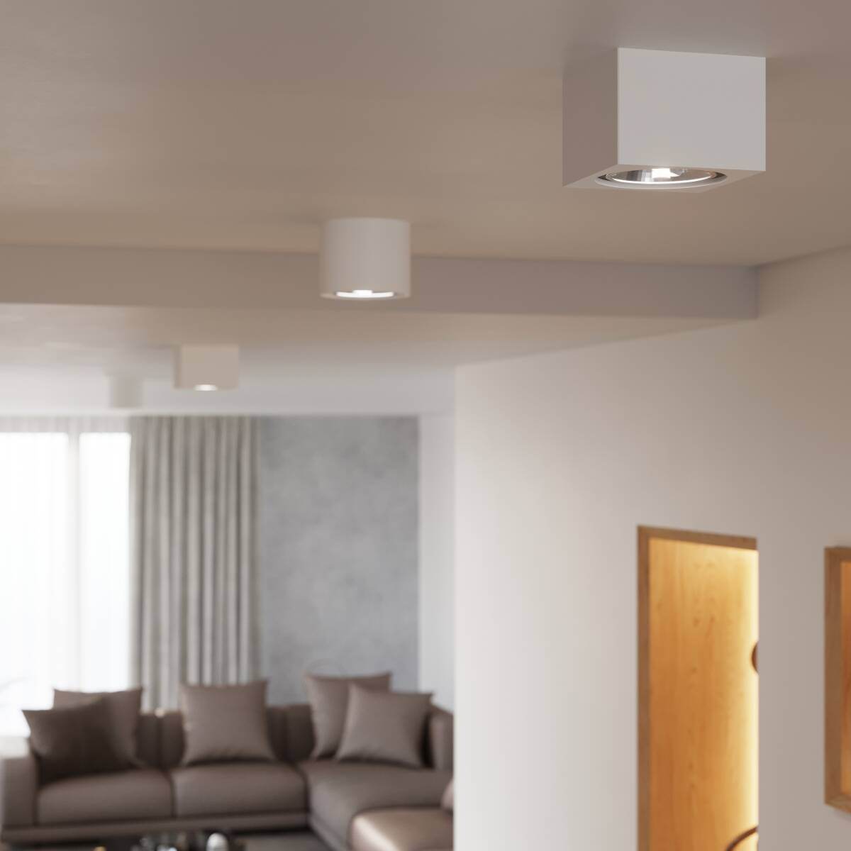 Laelamp Seida Keraamiline Valge GU10 - BrighteNova