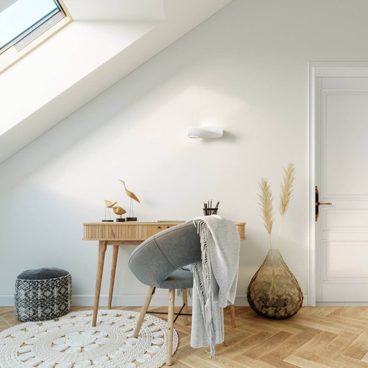 Seinalamp Sigma Mini Keraamiline Valge E27 - BrighteNova